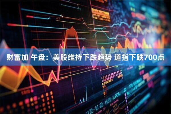 财富加 午盘：美股维持下跌趋势 道指下跌700点